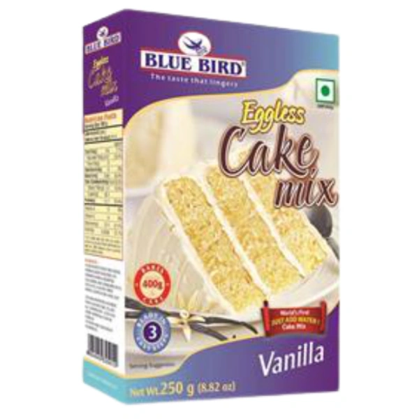 BLUE BIRD CAKE MIX VANILLA - 250 GM